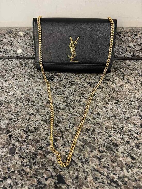 Saint Laurent Handbags - Saint Laurent Grain de Poudre Monogram Kate Medium Shoulder Bag SPB-JB 349660